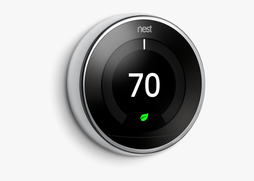 Nest Learning Thermostat Black, HD Png Download
