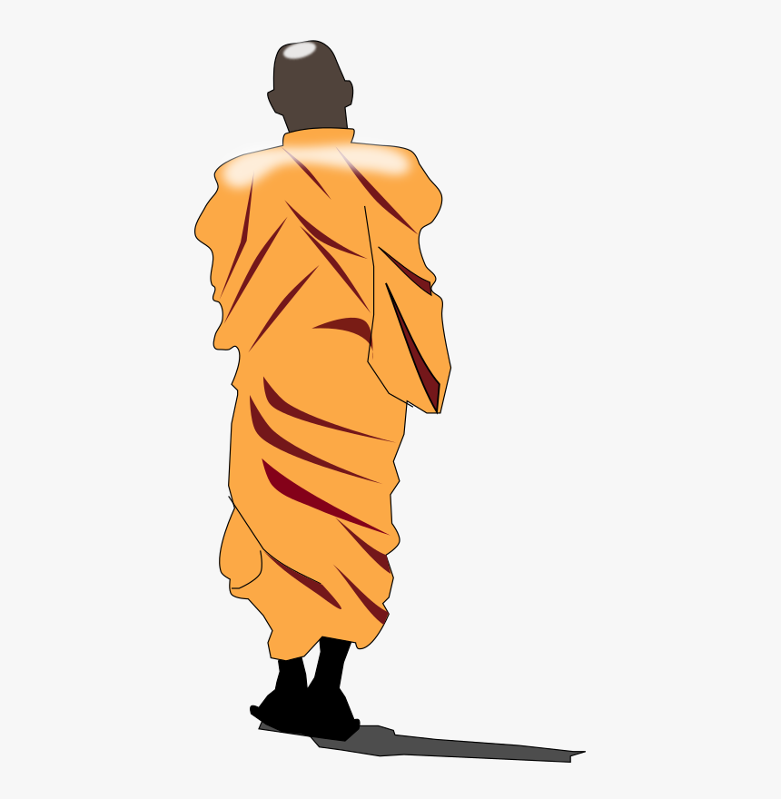 Monk Walking - Monk Clip Art, HD Png Download