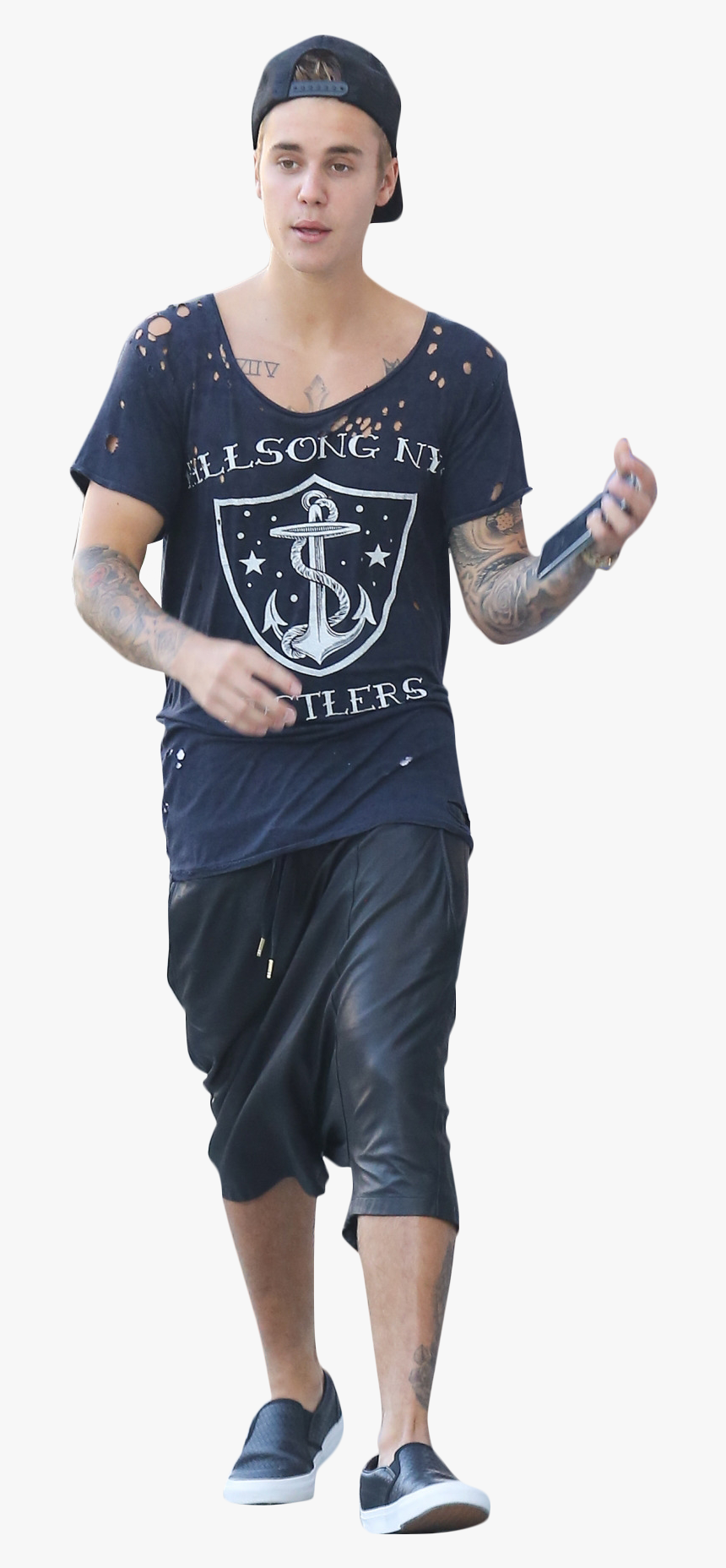 Justin Bieber Walking Png Image - Standing, Transparent Png