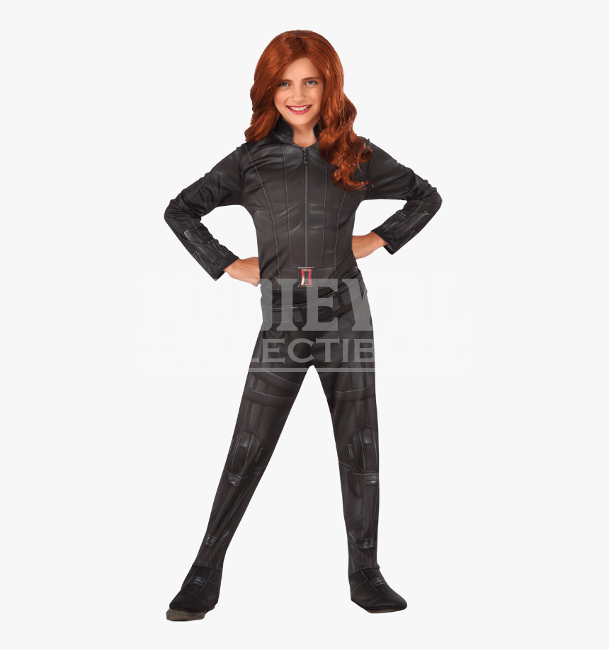 Transparent Black Widow Clipart - Black Panther Costume Girls, HD Png Download
