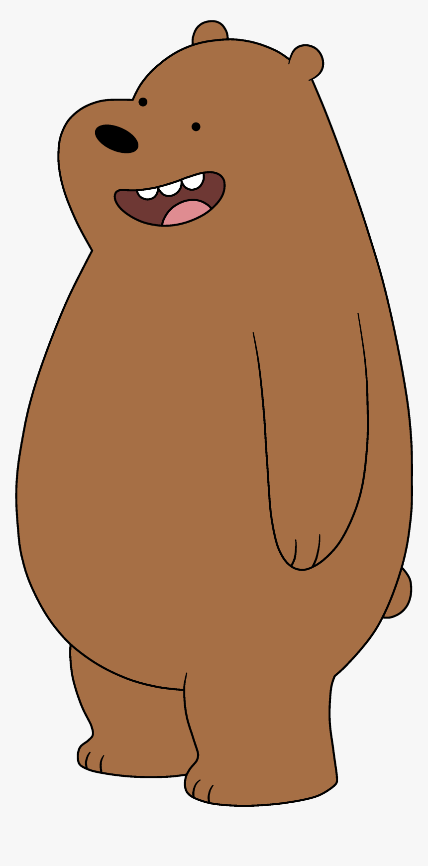 We Bare Bears Grizz Standing, HD Png Download