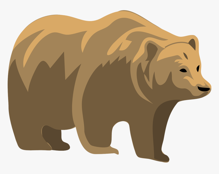 Transparent Inhaler Clipart - Grizzly Bear Clip Art, HD Png Download