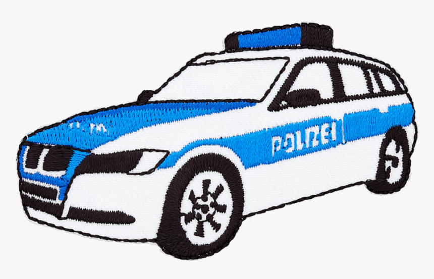 Motif Police Car - Polizeiauto Zeichnung, HD Png Download
