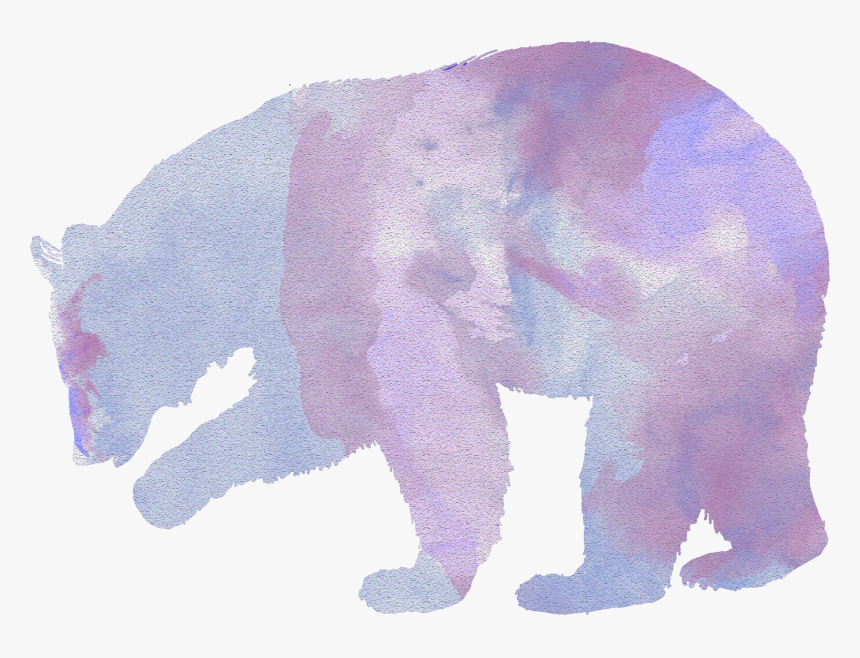 Black Bear Silhouette Png, Transparent Png