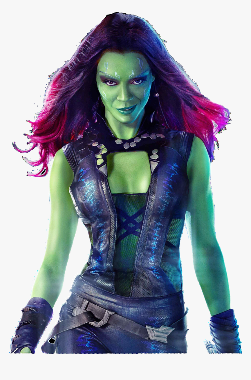 Gamora Png Free Download - Zoe Saldana Infinity War Gamora, Transparent Png