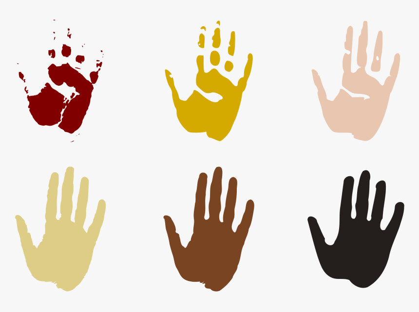 Handprint Clipart 5 Hand - Hand Clip Art, HD Png Download