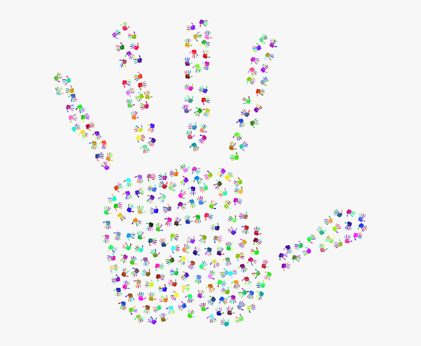 Renkli El Izi Png, Transparent Png