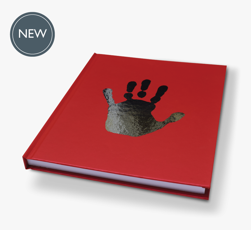 New Foil Double Handprint Green Notebook Cover - Stop Sign, HD Png Download