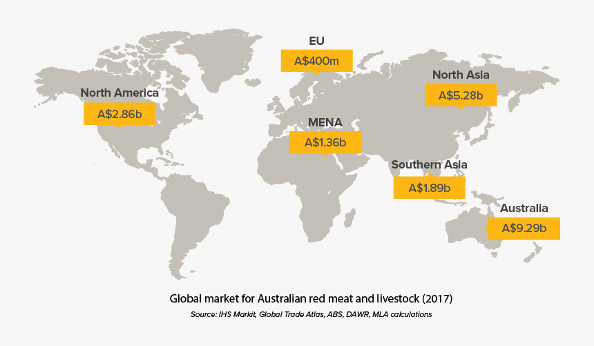 China In Global Map, HD Png Download