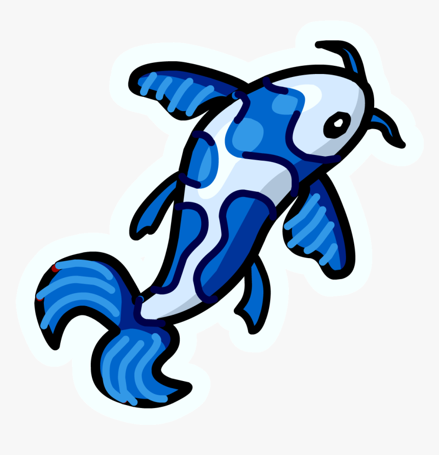 Transparent Koi Fish Png - Blue Koi Fish Png, Png Download