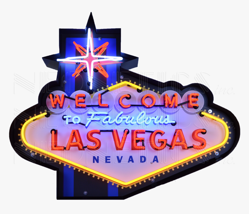 Welcome To Fabulous Las Vegas Neon Sign In Shaped Steel - Neonetics Las Vegas Sign, HD Png Download