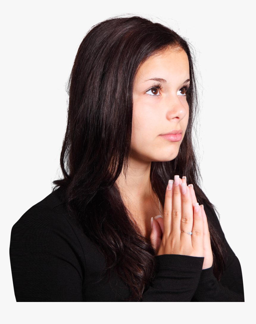 Wedding Saree Png Transparent Image - Girl Praying Png Png, Png Download