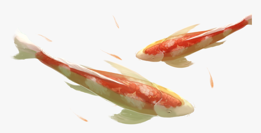Watercolor Creative Chinese Style Good Luck Png And - Koi, Transparent Png