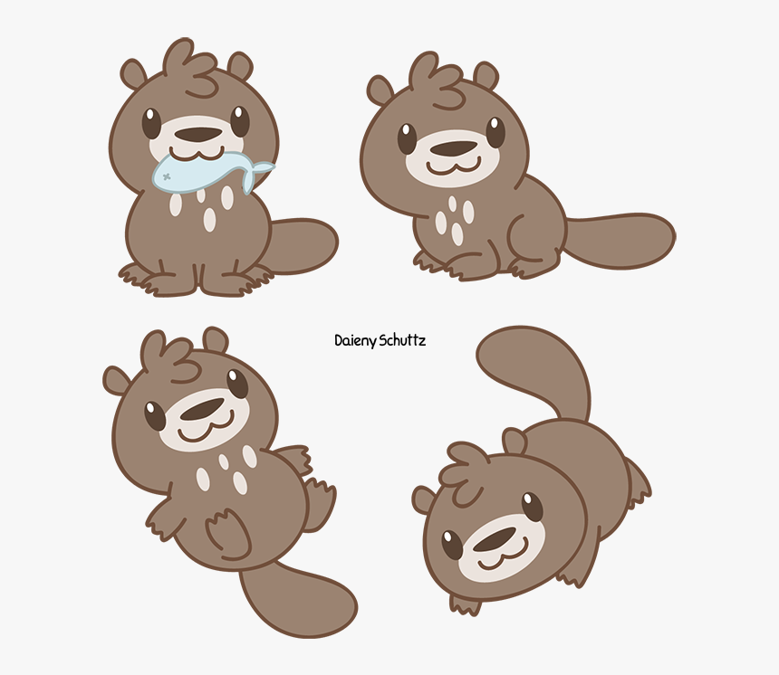 Clip Art River Otter Clip Art - Giant River Otter Cartoon, HD Png Download