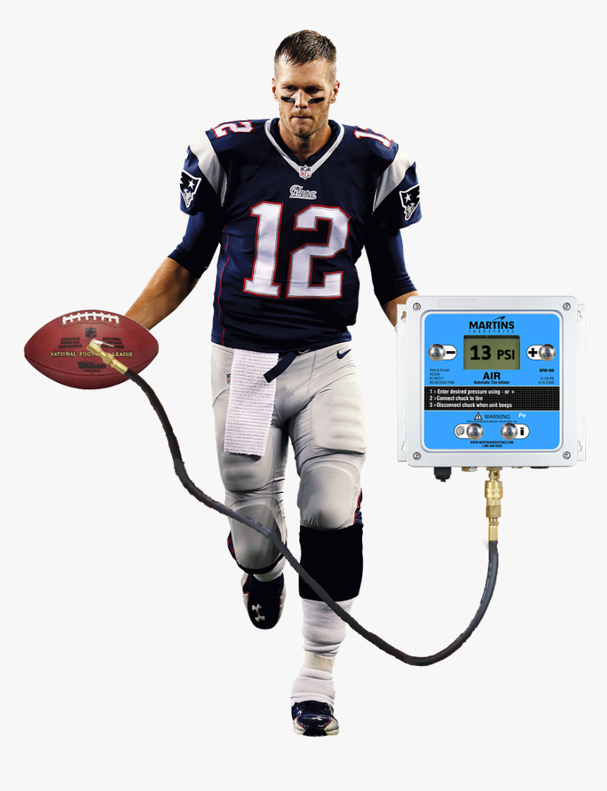 Automatic Tire Inflator Used By Tom Brady - Tom Brady And A Tire Gauge, HD Png Download
