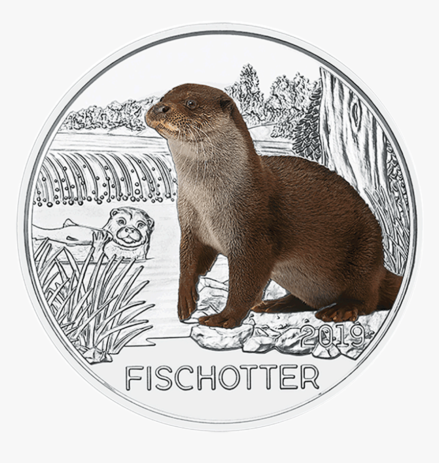 Austria 3 Euro Otter, HD Png Download