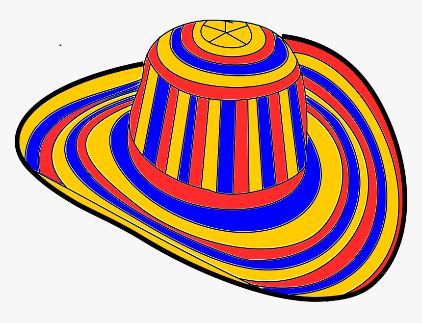 Sombrero Clipart Png - Colombia Sombrero Png, Transparent Png