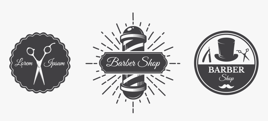 Barbers Pole Logo Barber - Barber Shop Logo Png, Transparent Png