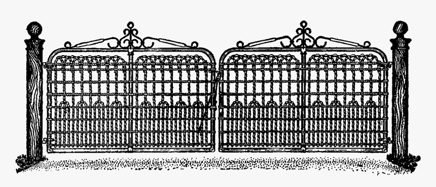 Fancy Gate Png Image - Fence, Transparent Png