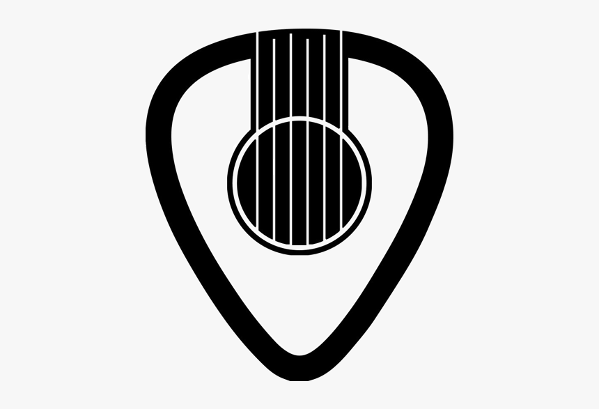 Sound Tattoo Picks Guitar Pick Acoustic Hole Clipart - Guitar Pick Icon Png, Transparent Png