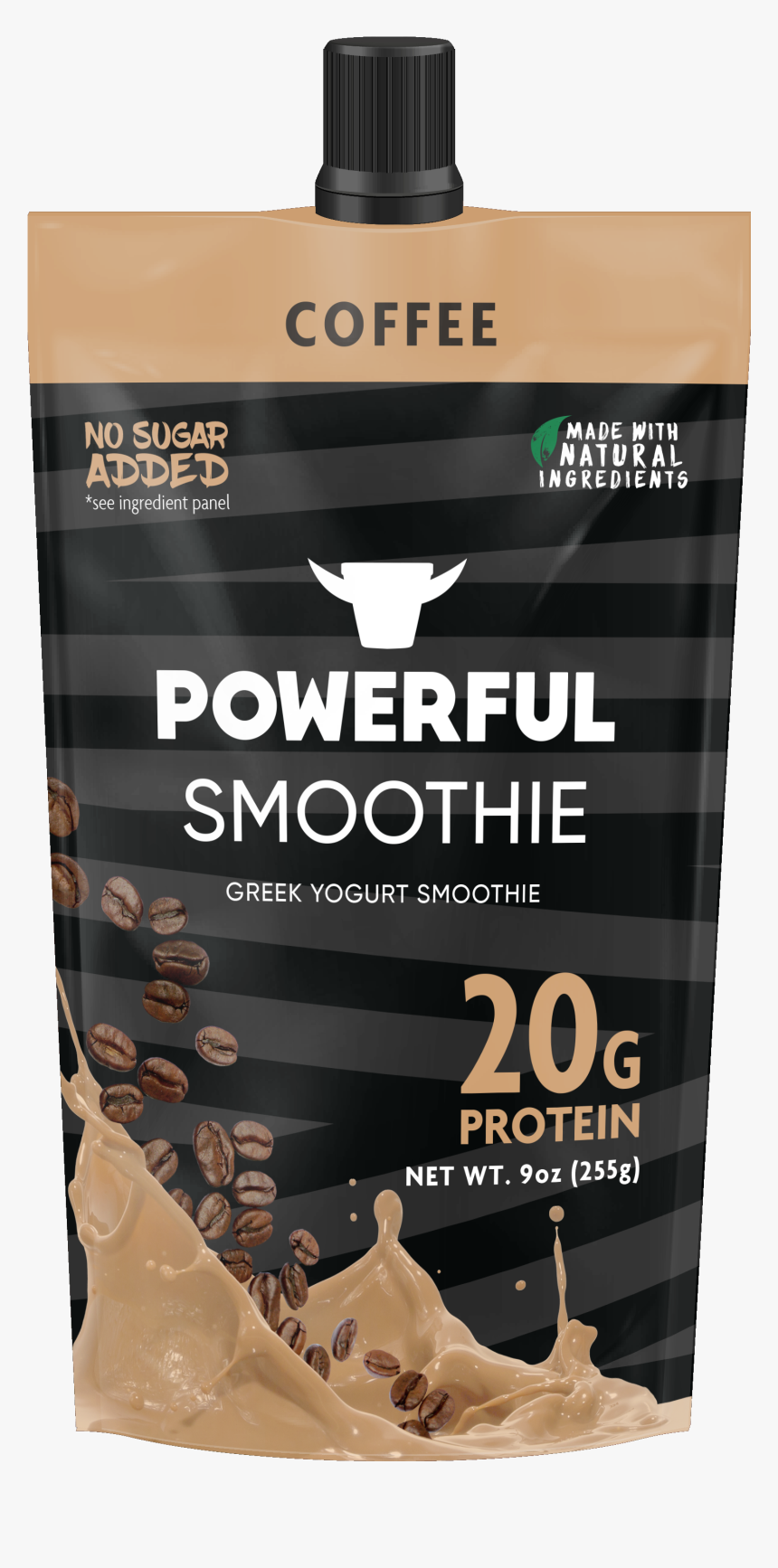 Coffee Greek Yogurt Smoothie - Powerful Smoothie Greek Yogurt, HD Png Download