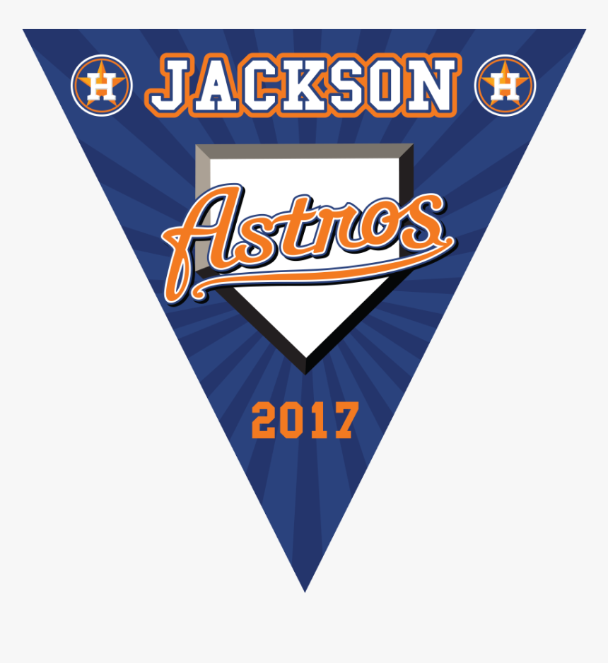 22″ X 22″ Vinyl Triangle Pennant Astros - Poster, HD Png Download