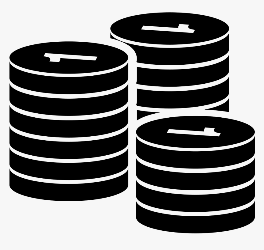 Money Stacks Of Coins Comments - Coins Icon Svg, HD Png Download