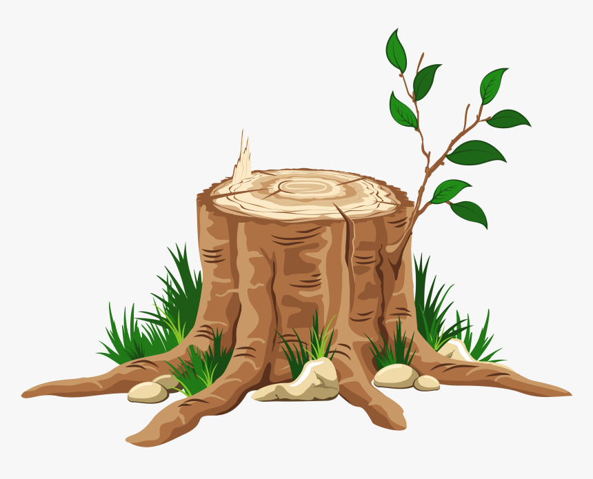 Partial Tree Trunk Free Png - Tree Stump Transparent Background, Png Download