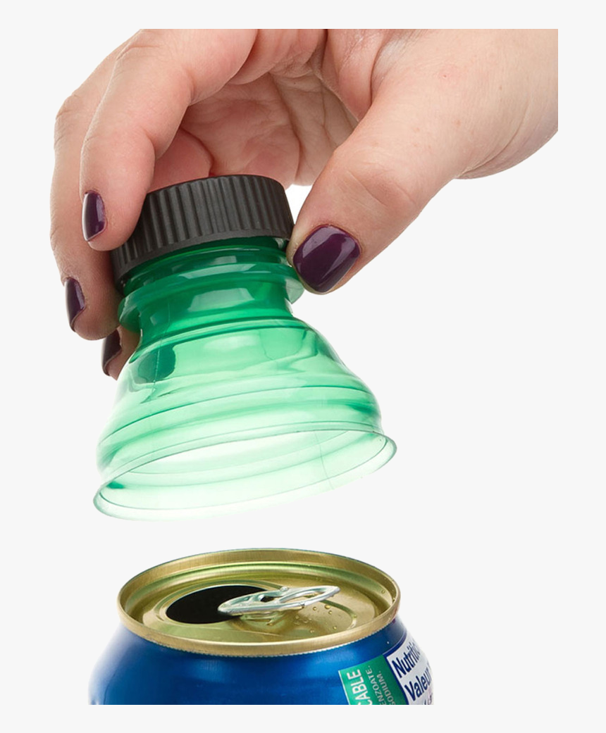 Your Choice Of Quantity Plastic Soda Can Cap Converter - Beer Can Bottle Top, HD Png Download