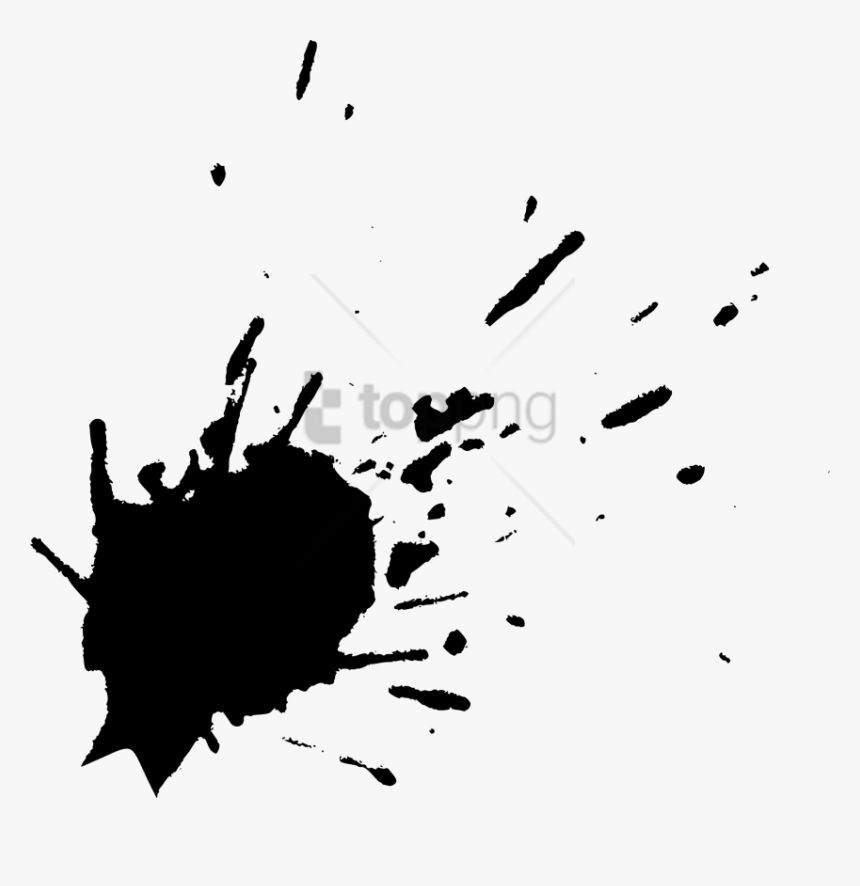 Ink,black And White,liquid,graphic Design,illustration - High Res Paint Splash, HD Png Download