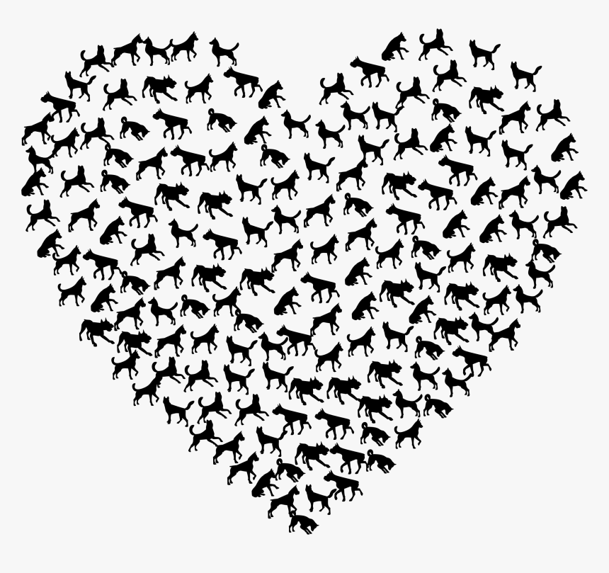 Heart Dogs Clip Arts - Journée Internationale Du Chat, HD Png Download
