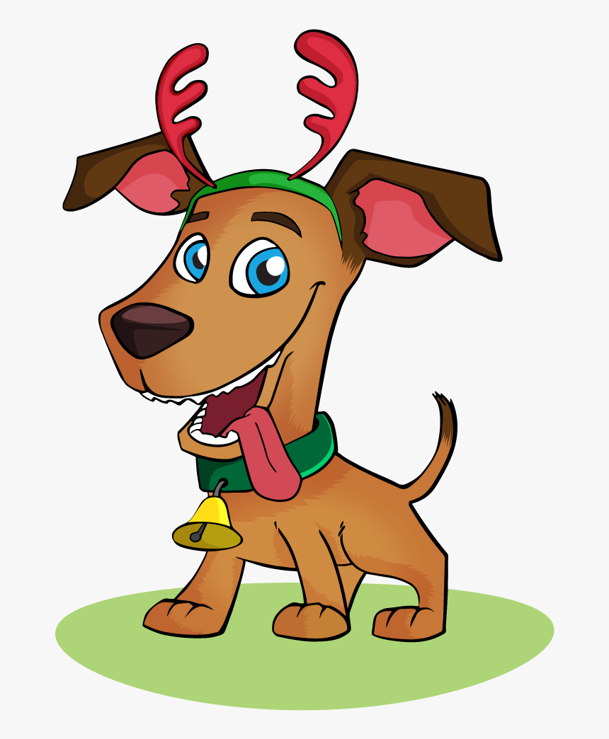Dog Clip Art - Dog Christmas Vector, HD Png Download