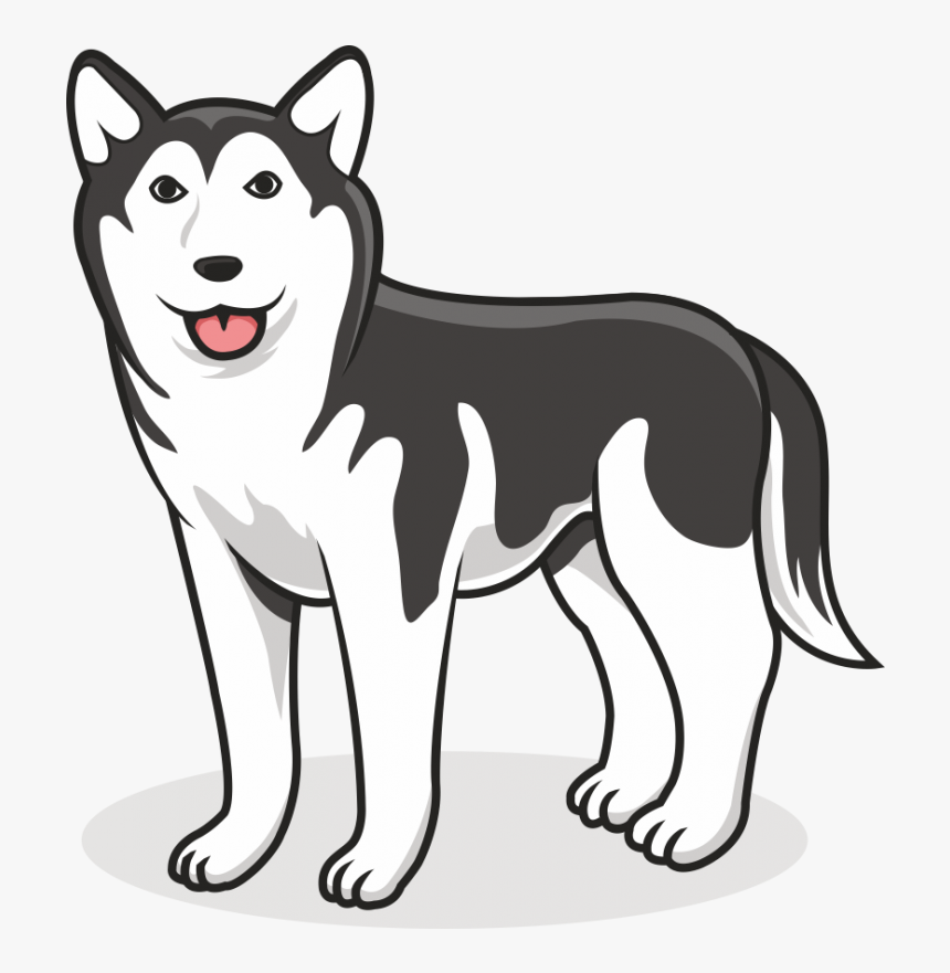 Siberian Husky Vector Png, Transparent Png