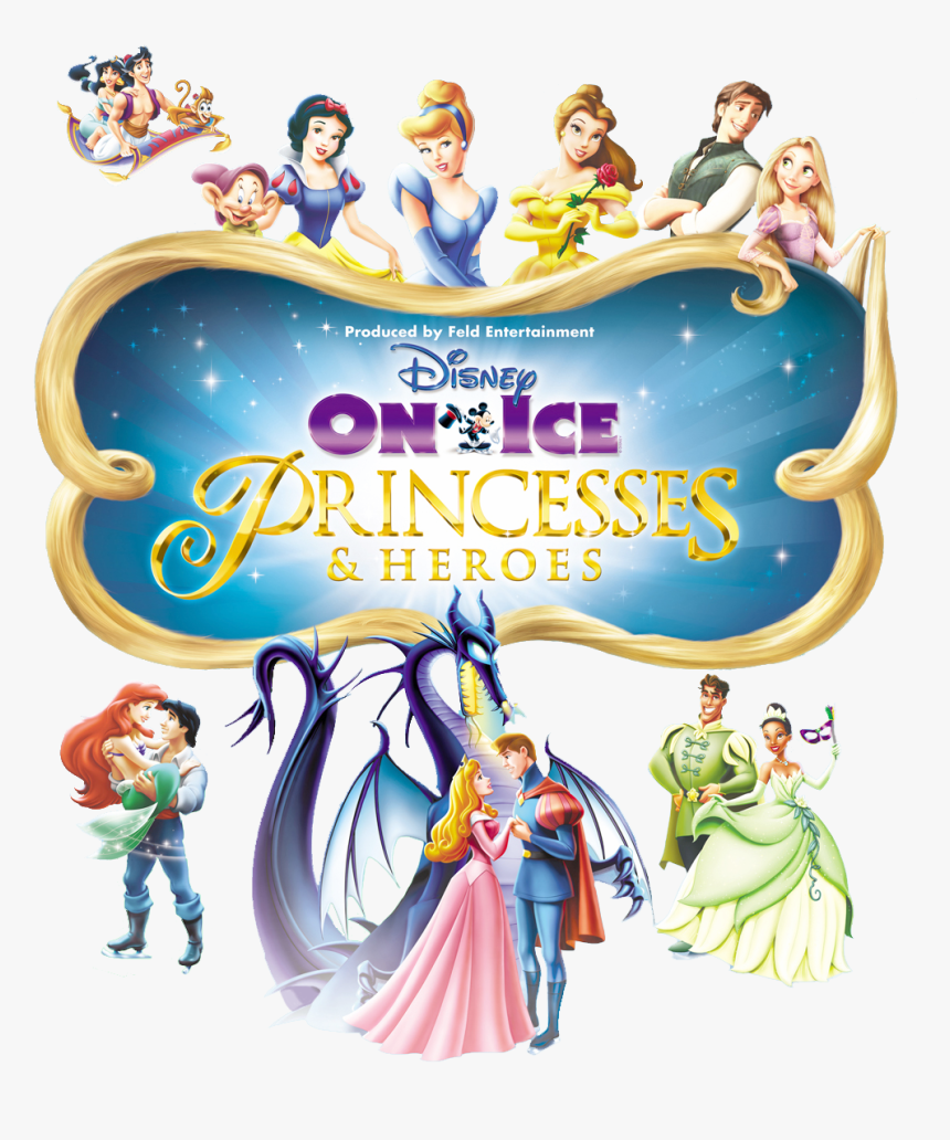 Disney On Ice Logos Clipart - Princesses And Heroes Disney On Ice Posters, HD Png Download