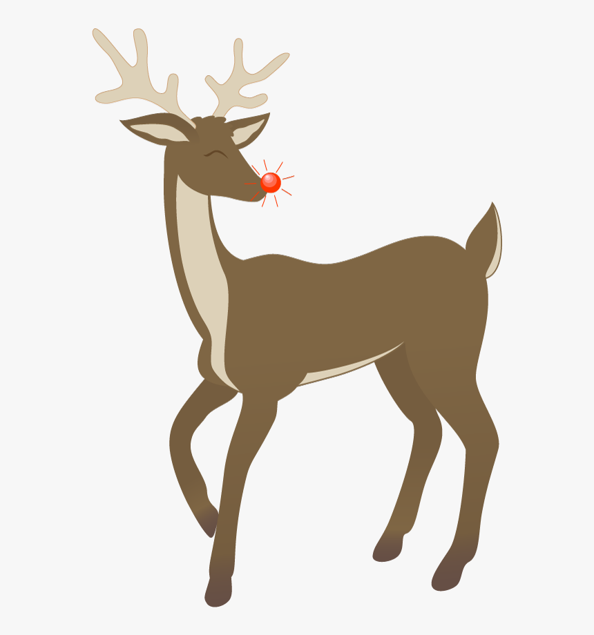 Rudolph Clip Art Free - Rudolph The Reindeer Clipart, HD Png Download