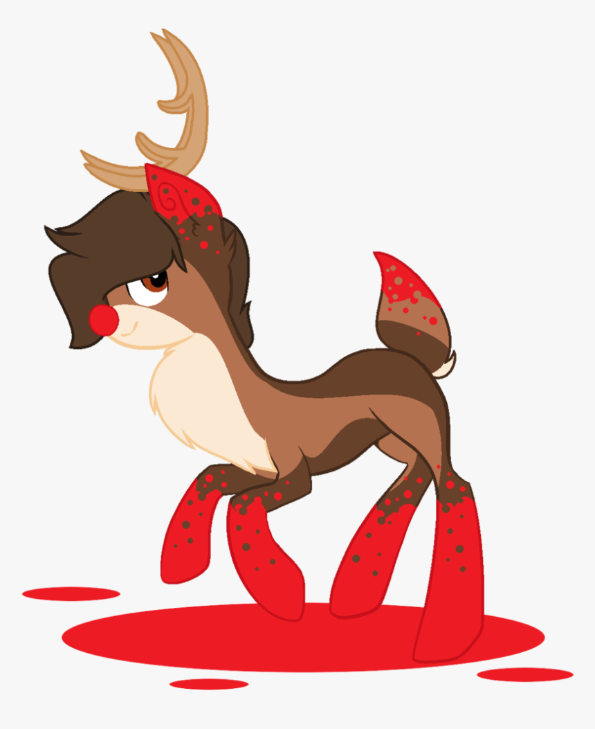 Transparent Rudolph The Red Nosed Reindeer Clipart - Mlp Reindeer Base, HD Png Download