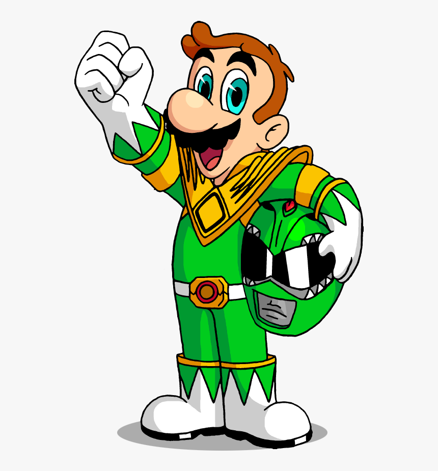 Luigi By Alanartalvin - Super Mario Power Rangers, HD Png Download