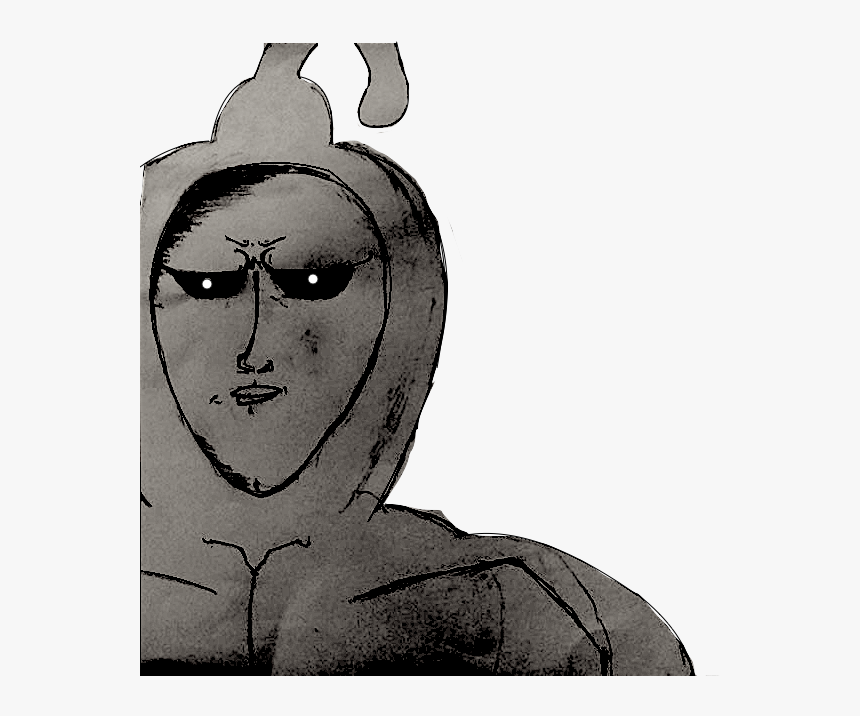 Black Sperm Drew Him With Pencils And Used Preview - Sketch, HD Png Download