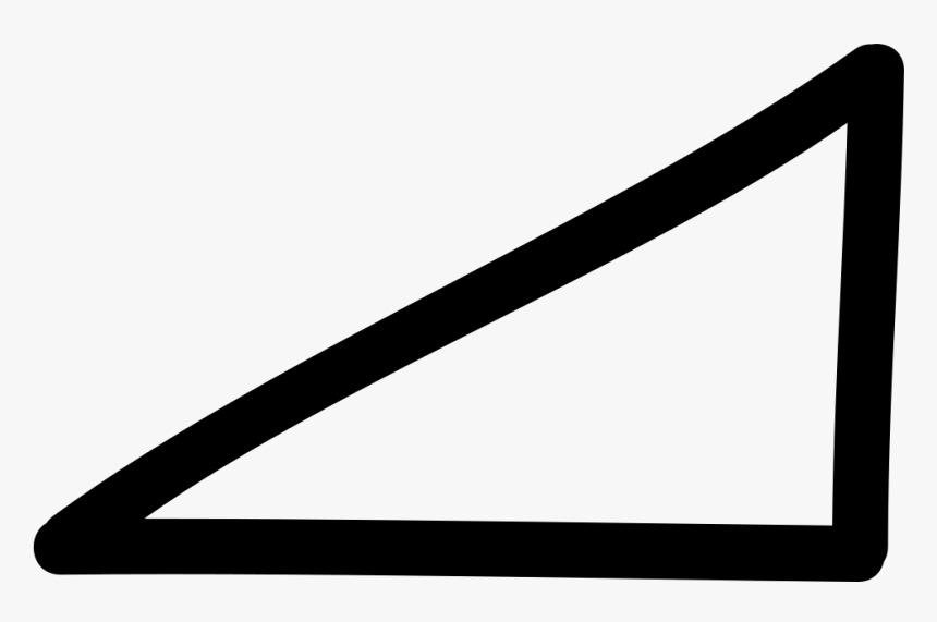 Triangle Outline Png - Triangle Hand Drawn Icon Png, Transparent Png