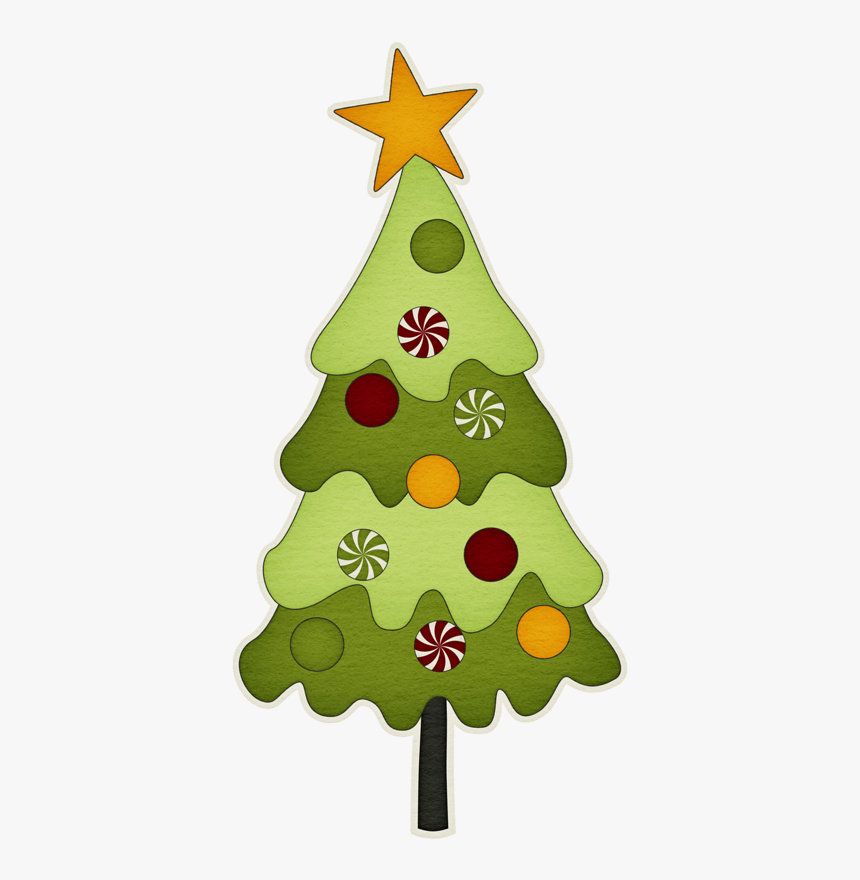 Clip Art Primitive Christmas Tree Clip Art - Pinos De Navidad Dibujo, HD Png Download
