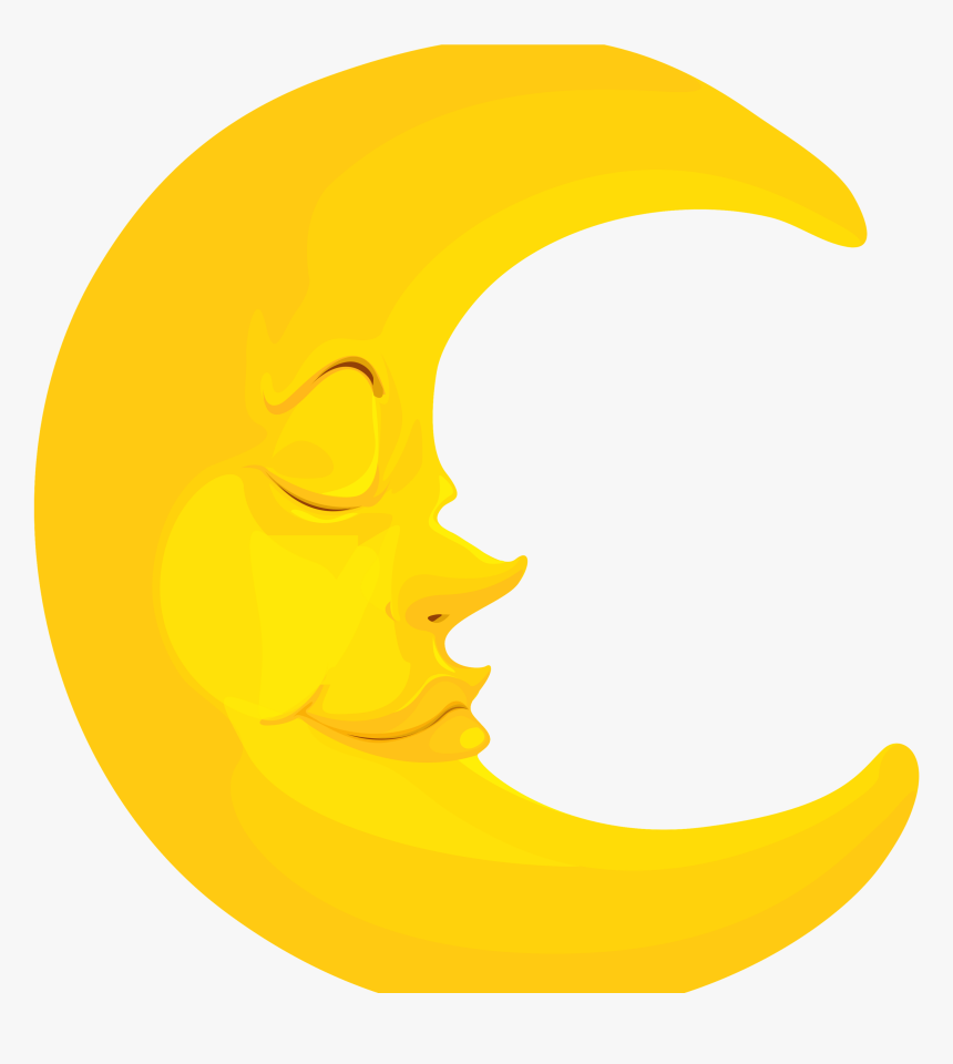 Download Moon Crescent Clipart Transparent Png Half - Clipart Moon, Png Download