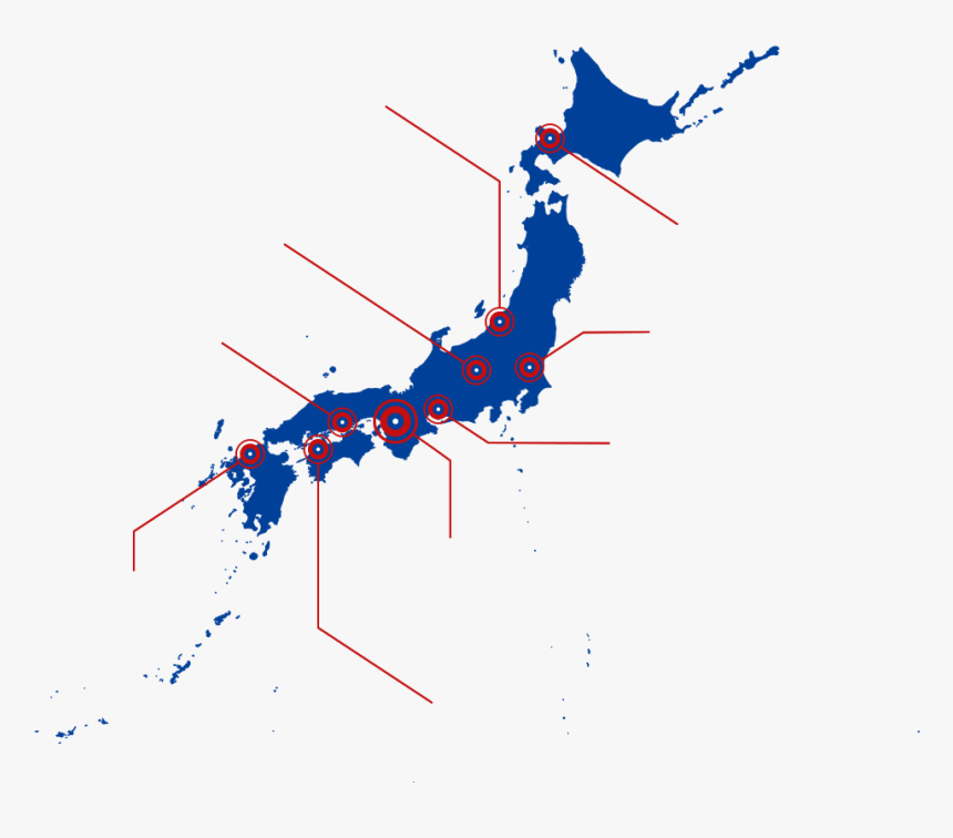 Japan Map Silhouette Png, Transparent Png