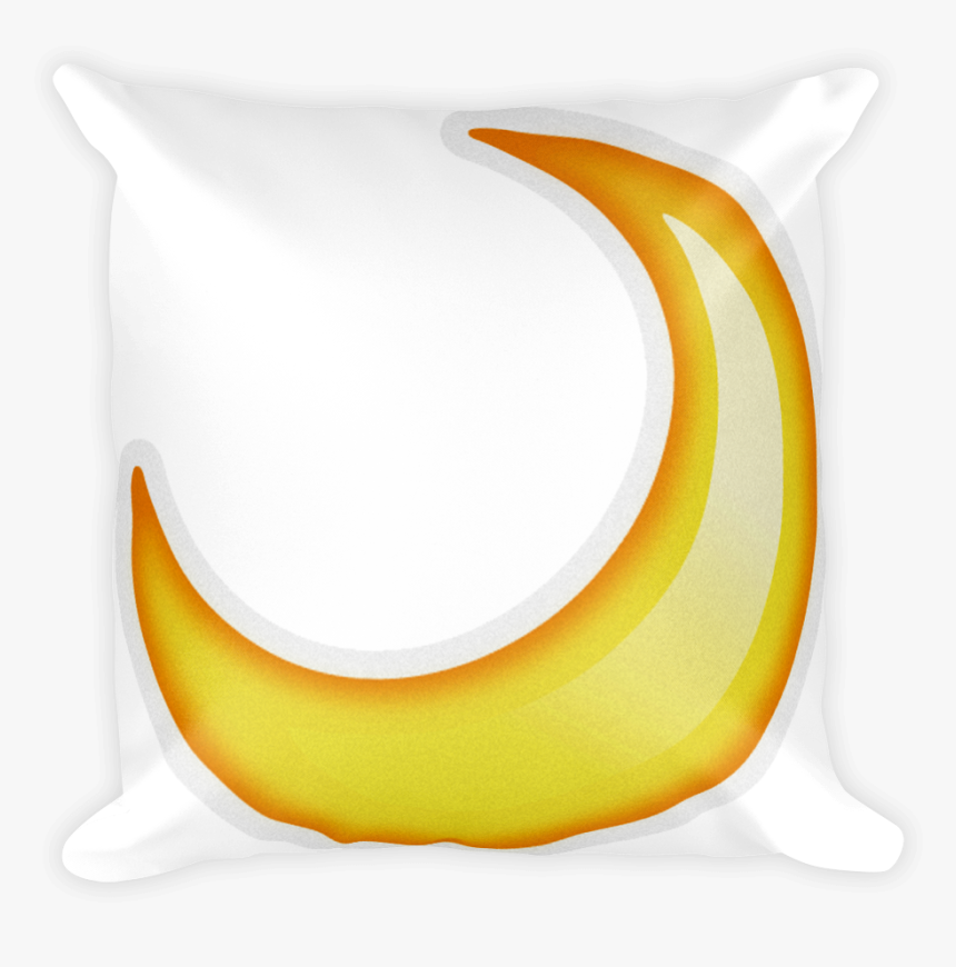 Emoji Pillow Crescent Moon Just Emoji Rh Justemoji - Throw Pillow, HD Png Download
