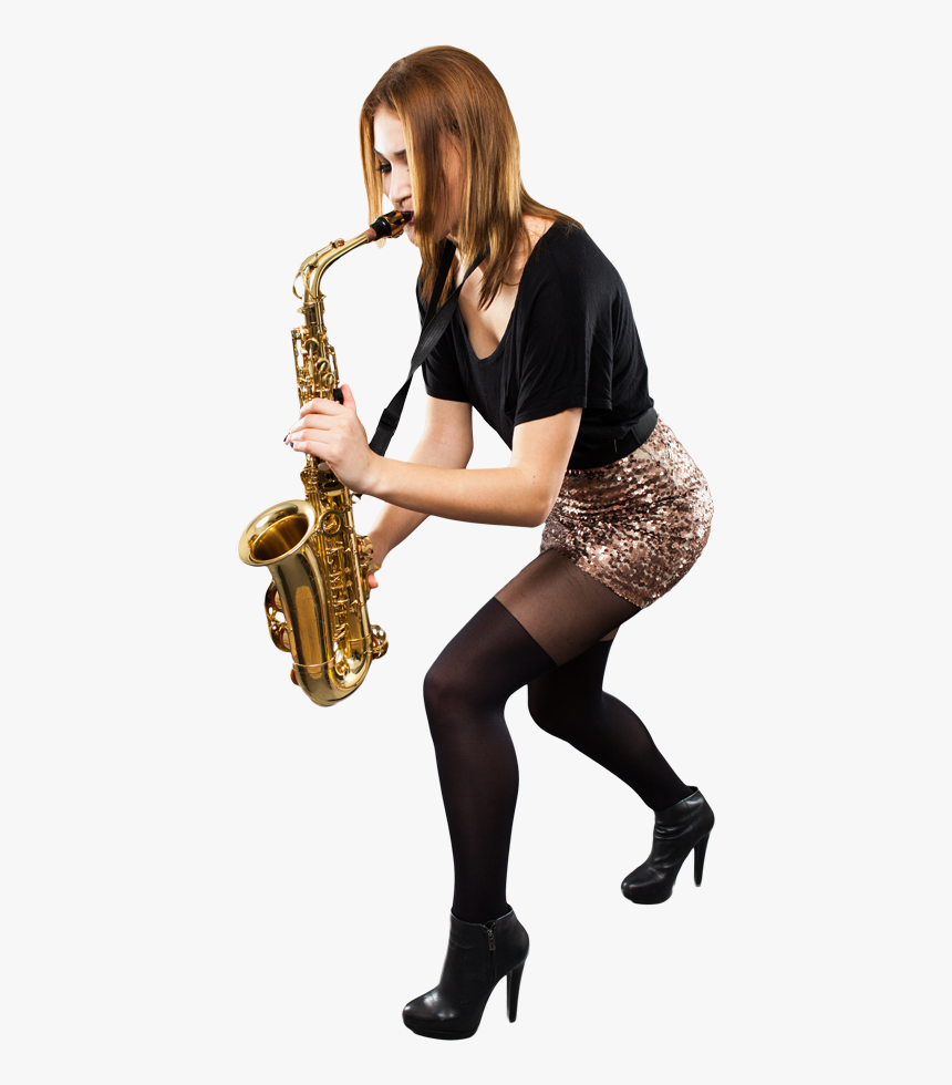 Девушка С Саксофоном Пнг, HD Png Download