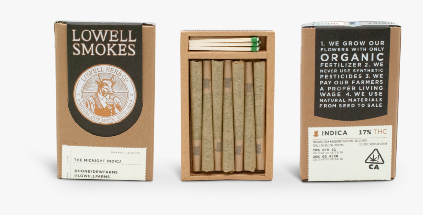 Lowell Smokes Pre Rolls, HD Png Download