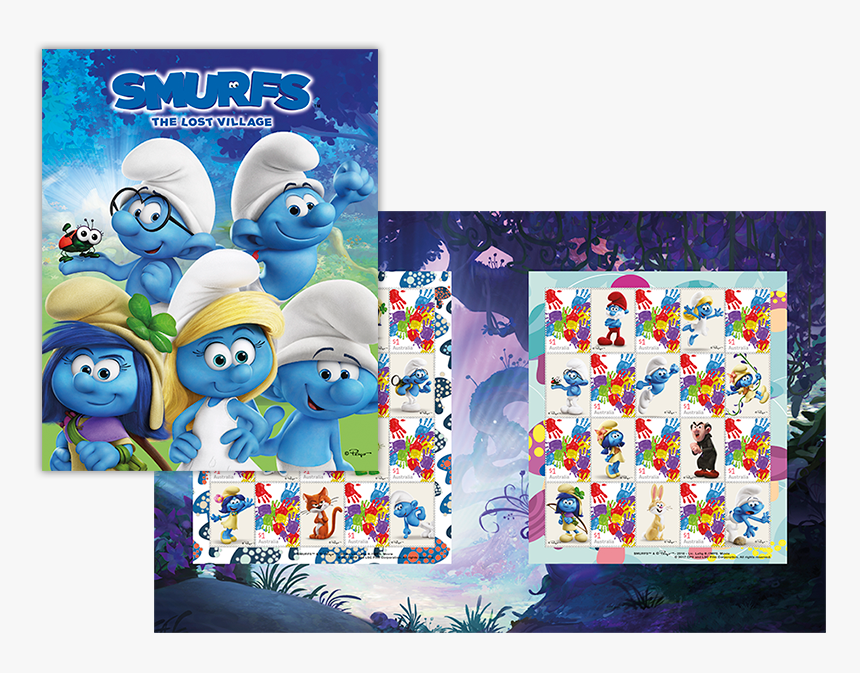 Smurfette Png - Smurf Stamps Australia, Transparent Png