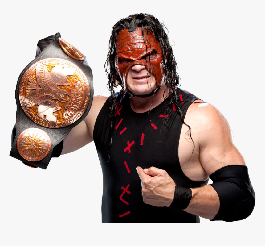 Kane Holding Tag Team Championship-awl1032 - Kane Tag Team Champion, HD Png Download