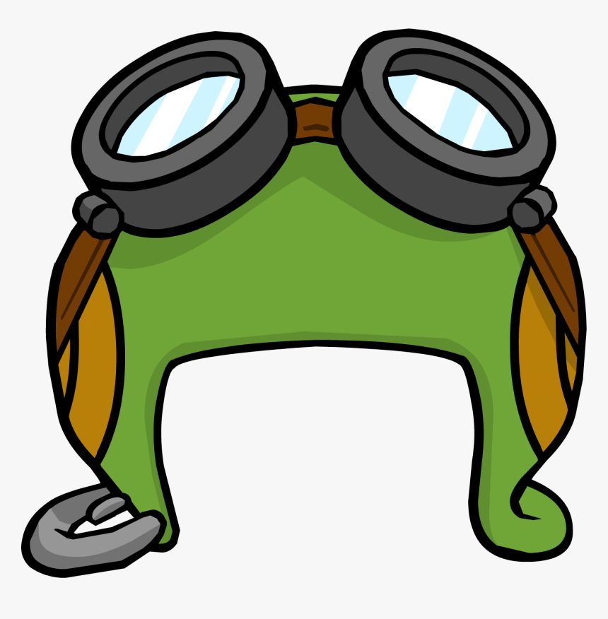 Helmet Leather Cap 0506147919 Goggles Airplane Hat - Pilot Hat Clip Art, HD Png Download