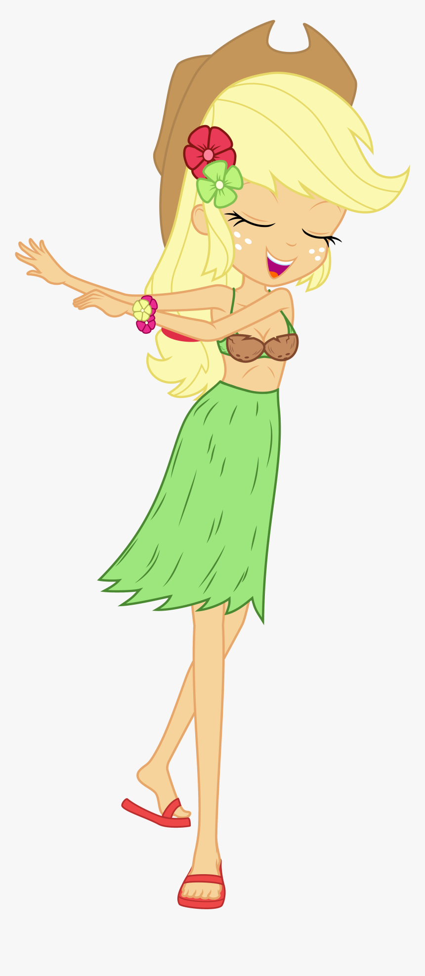 Transparent Coconut Bra Png - Mlp Eg Belly Button, Png Download