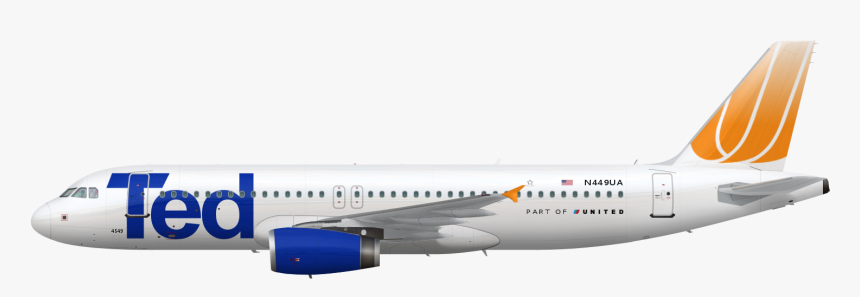 United Airlines Airbus A320 - Airbus A320 Family, HD Png Download